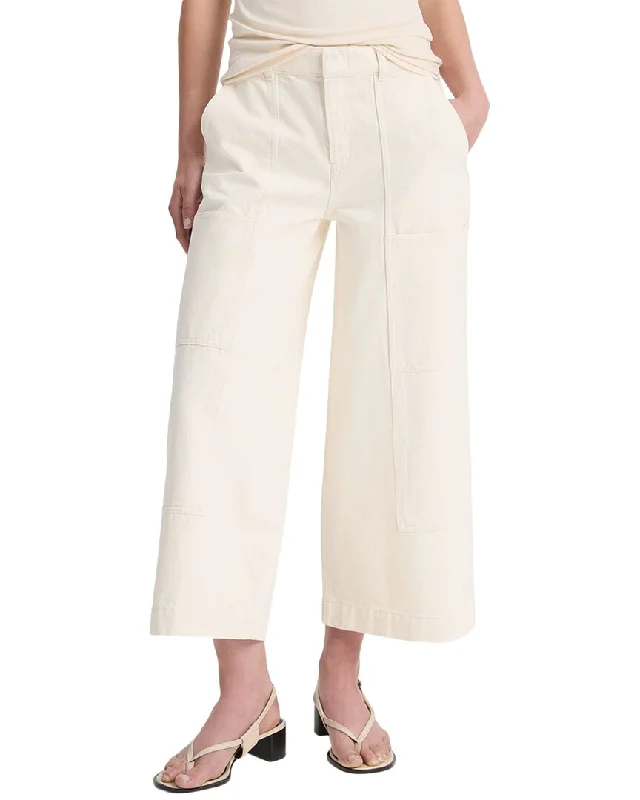 Vince Mid Rise Utility Crop Wide Pant