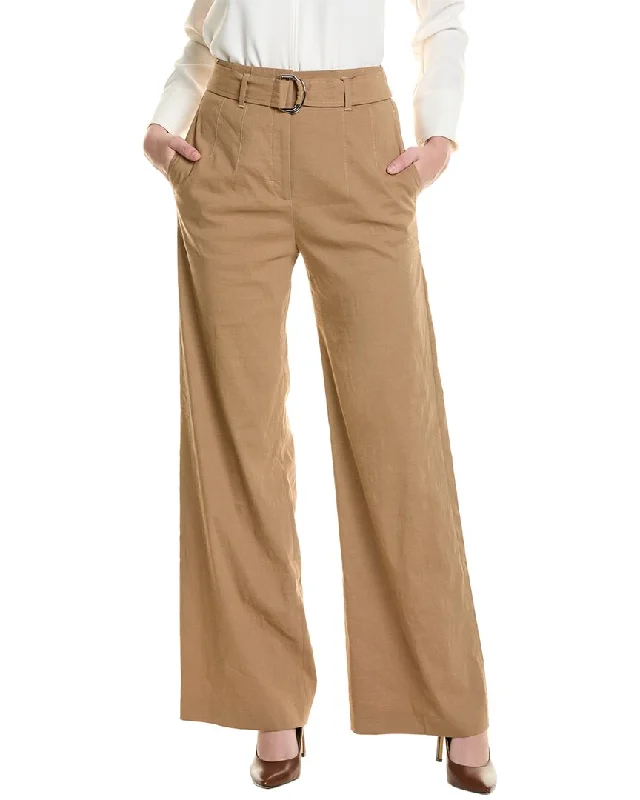 Hugo Boss Tasena Linen-Blend Pant