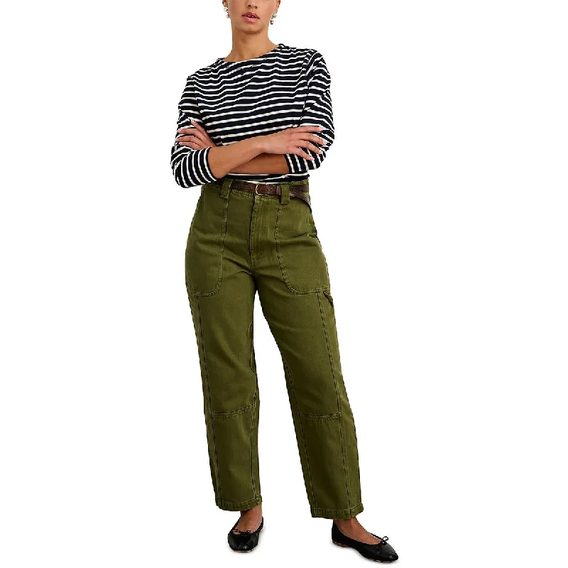 Pheobe Womens Straight Leg Utility Cargo Pants