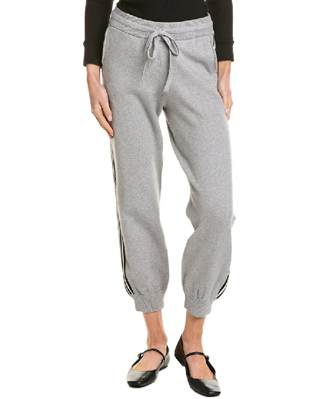 Monrow Soft Knit Track Cuffed Jogger Pant