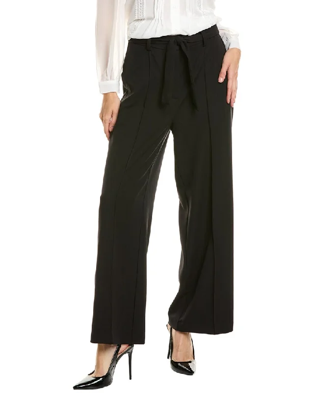 Adrianna Papell Twill Wide Leg Pant