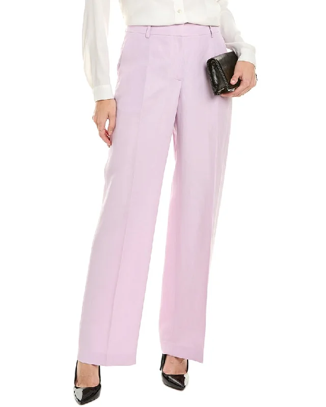 Lafayette 148 New York Gates Silk & Linen-Blend Pant