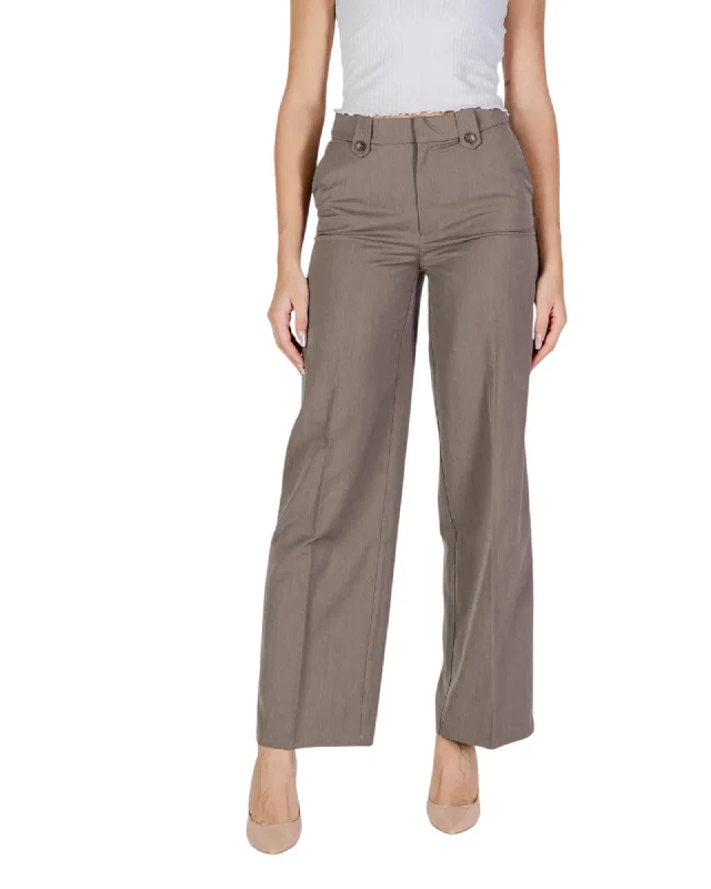 Only  Women's Wide Leg Pants in Beige