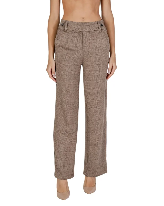 Street One  Women's Beige Straight Leg Pants