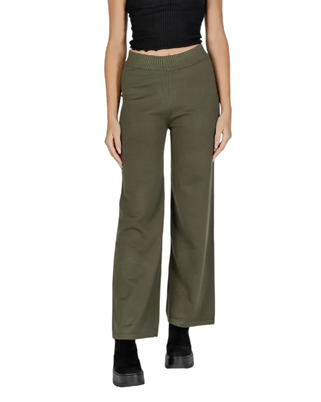 Clera© Cler Womens Wide Leg Pants Olive