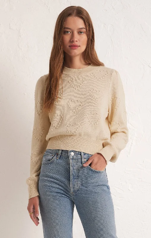 All We Need Is Love Sweater Toggled Drawstring Belted