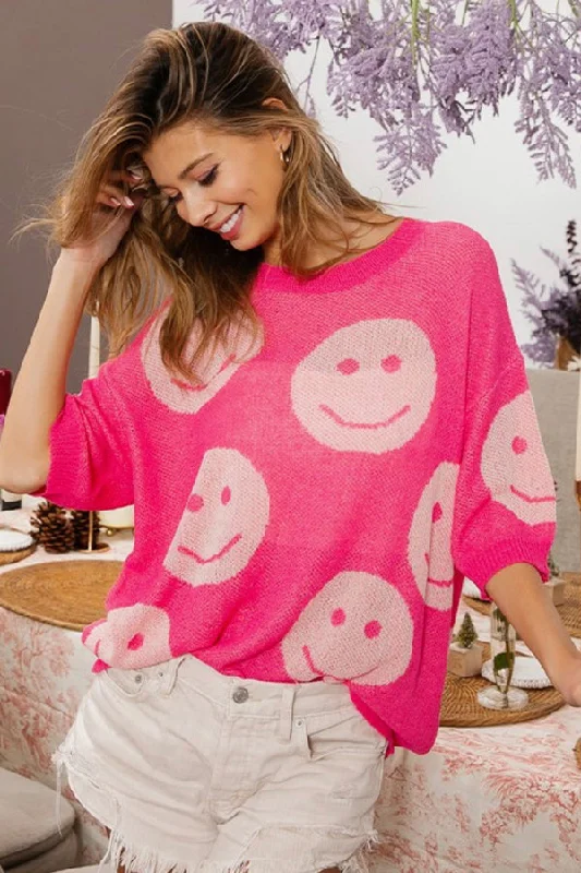 BK Brand Smiley Sweater Lightweight Heavyweight Midweight