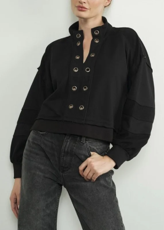 Eyelet Sweater Graphic Sweater Embroidered Appliqued