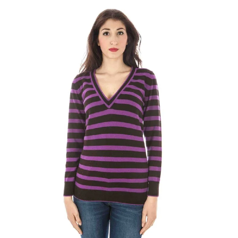Fred Perry Purple Wool Sweater Stylish Fashionable Trendy