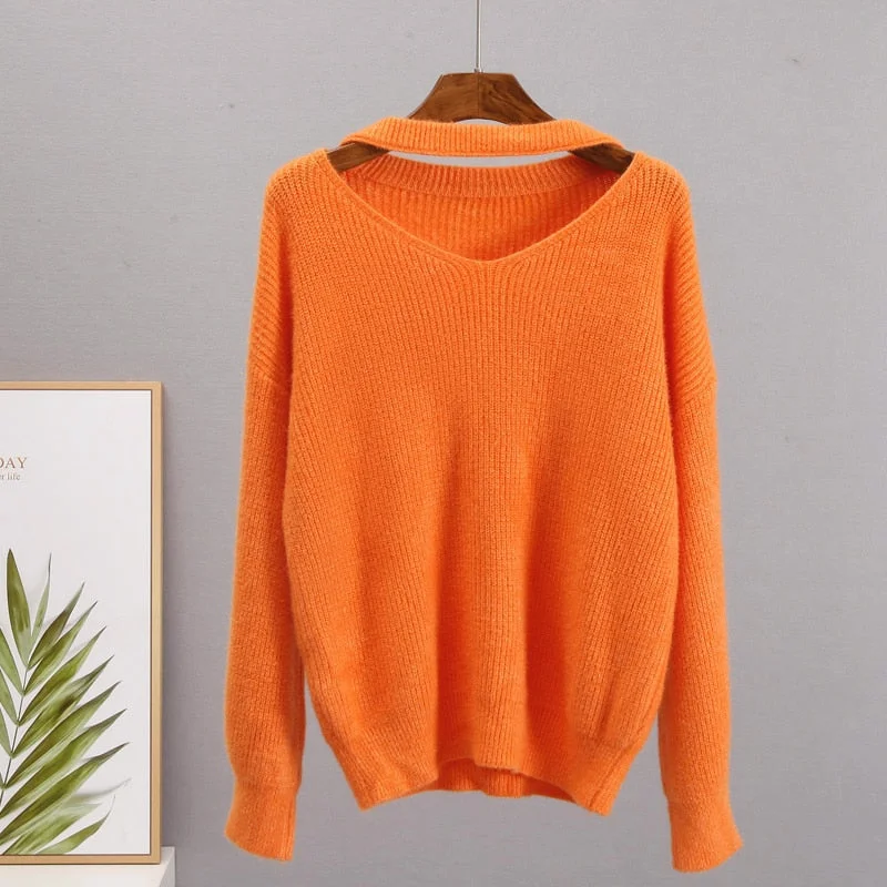 Orange(V-neck)