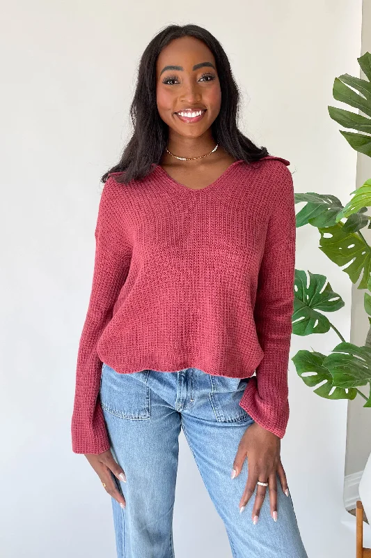 Josie Sweater in Sienna Sequined Glittery Shiny