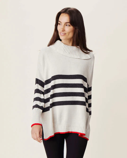Mersea Marina Sweater Sand Beaded Sweater Sequined Faux Fur