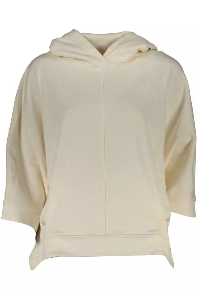 North Sails White Cotton Women Sweater Boxy Sweater Fitted Sweater A-Line