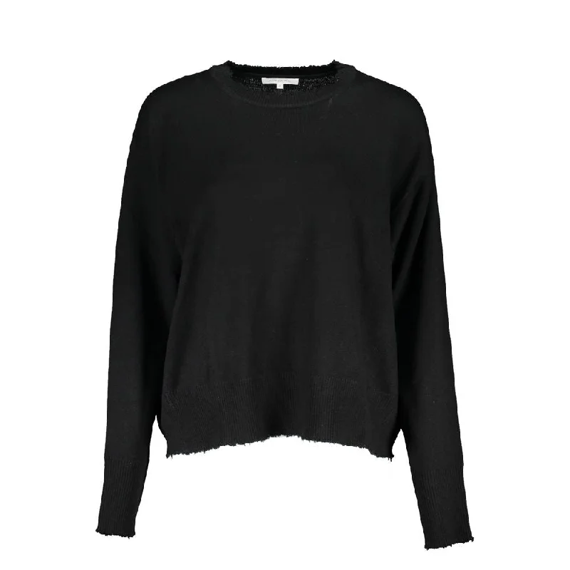 Patrizia Pepe Elegant Long Sleeved Crew Neck Sweater Knit Fabric Woven Fabric Fleece Fabric Patrizia Pepe Elegant Long Sleeved Crew Neck Sweater Knit Fabric Woven Fabric Fleece Fabric