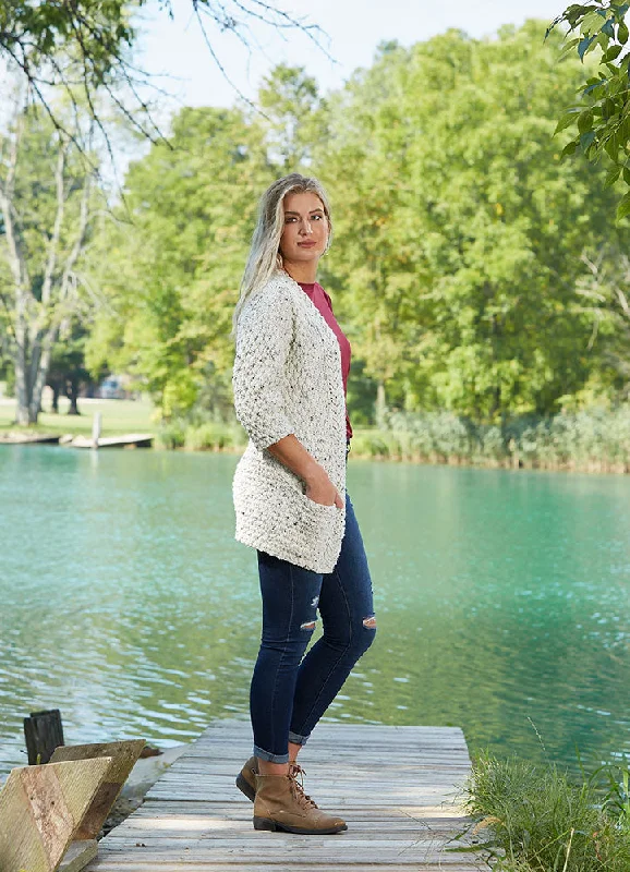 Texture & Lace Sweater Chenille Brocade Lace