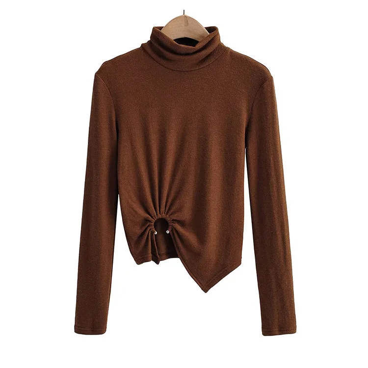 VDesign sense high neck sweater slim and short bottoming 7502 Anti-Pilling Anti-Shrink Durable VDesign sense high neck sweater slim and short bottoming 7502 Anti-Pilling Anti-Shrink Durable