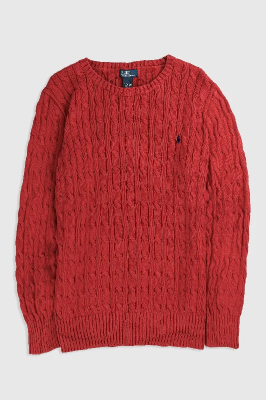 Vintage Knit Sweater Seamless Knitted Crochet