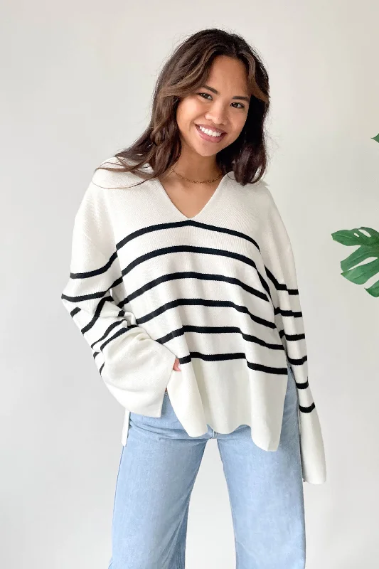 Wish You Well Sweater Notch Collar Peter Pan Collar Cowl Neck