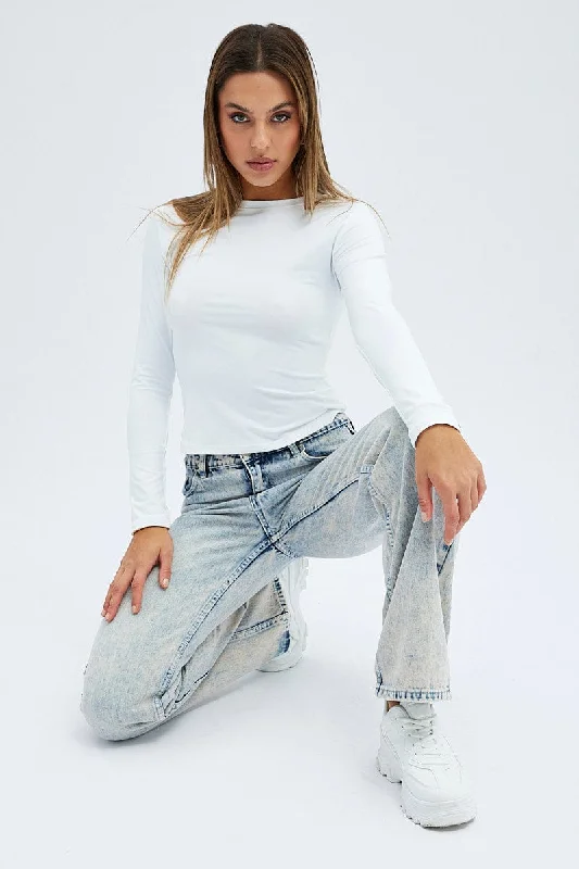 Denim Flare Jean Low Rise Dirty Wash