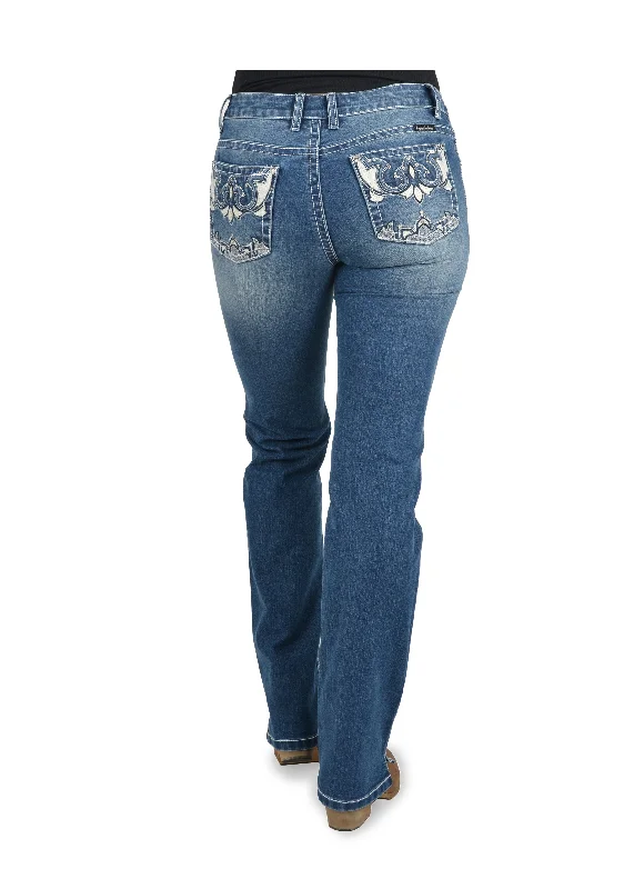 PCP2212574 Pure Western Women's Maryanna Straight Leg jean 34'