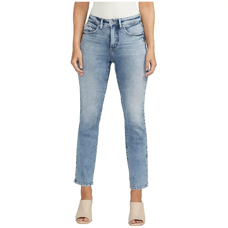 Silver Isbister Ankle Straight Jean