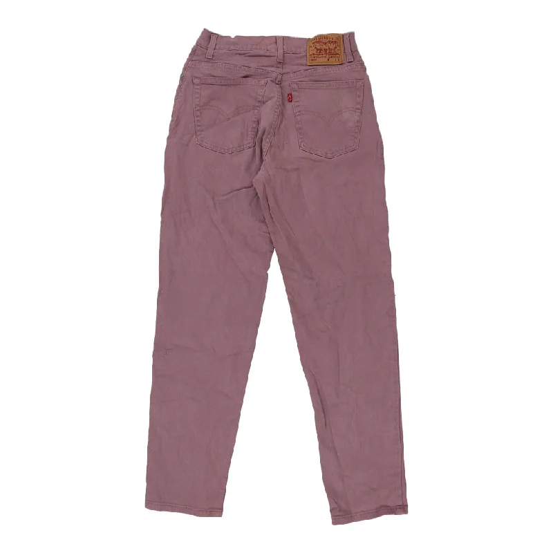550 Levis Jeans - 27W UK 10 Pink Cotton Comfortable Dark Wash Jeans