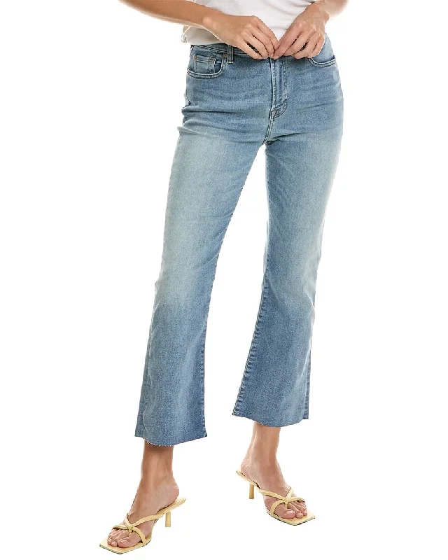 7 For All Mankind High-Waist Slim Kick Polar Sky Slim Jean Trendy Skinny Fit Jeans