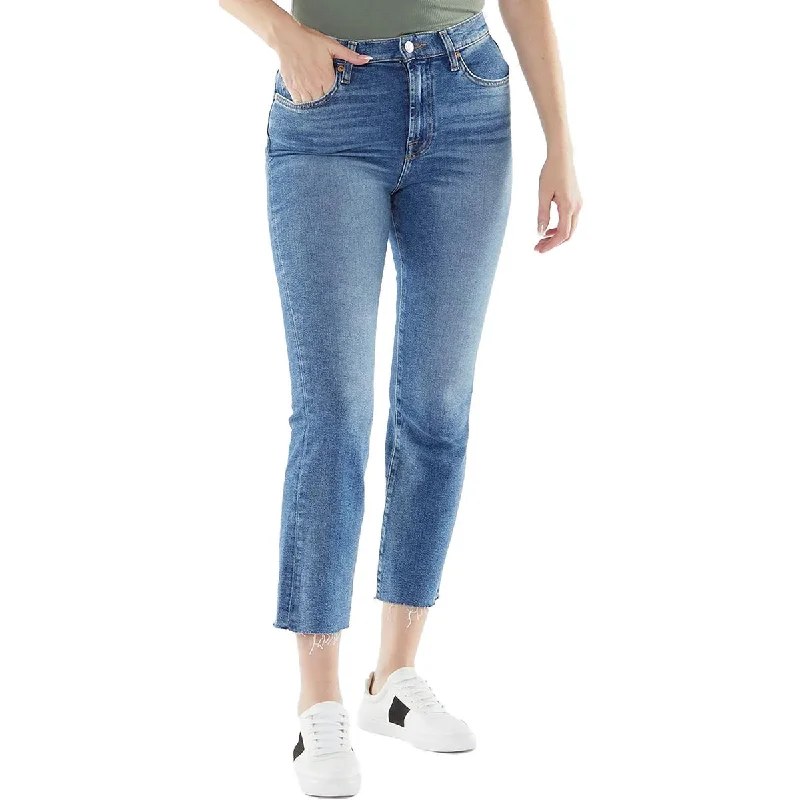 7 For All Mankind Womens High Waist Kick Flare Slim Jeans Stylish Bootcut Denim Jeans