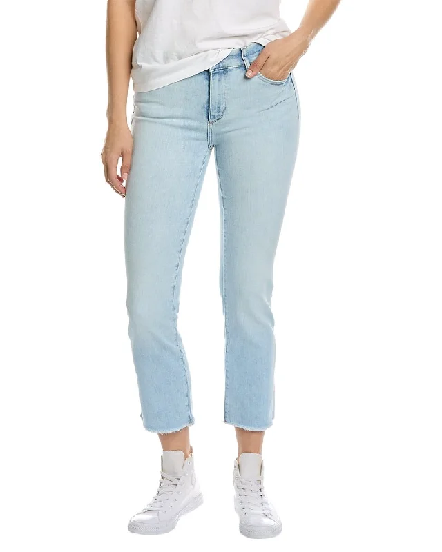 Dl1961 Mara Straight Mid-Rise Instasculpt Jet Stream Raw Skinny Leg Jean Fashionable Straight Fit Denim