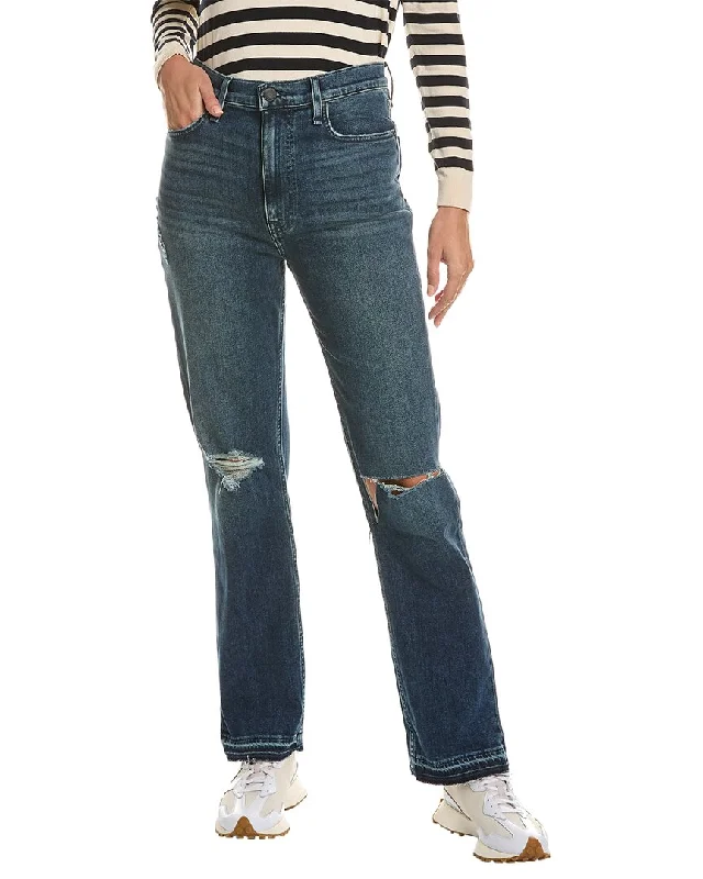 Hudson Jeans Jade High-Rise Seascape Loose Fit Straight Leg Jean Comfortable Ankle Jeans