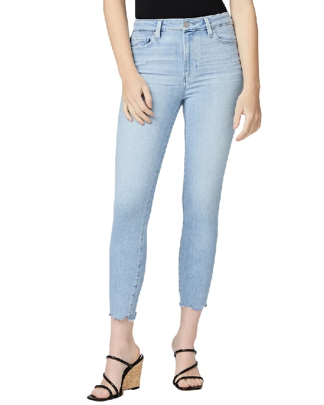 Paige Hoxton Shooting Star Crop Skinny Leg Jean Classic Black Denim Jeans