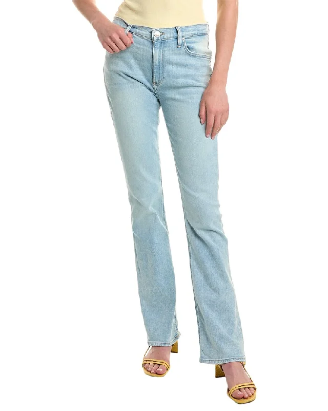 Hudson Jeans Barbara High-Rise Baby Boot Cut Jean Fashionable Mom Jeans