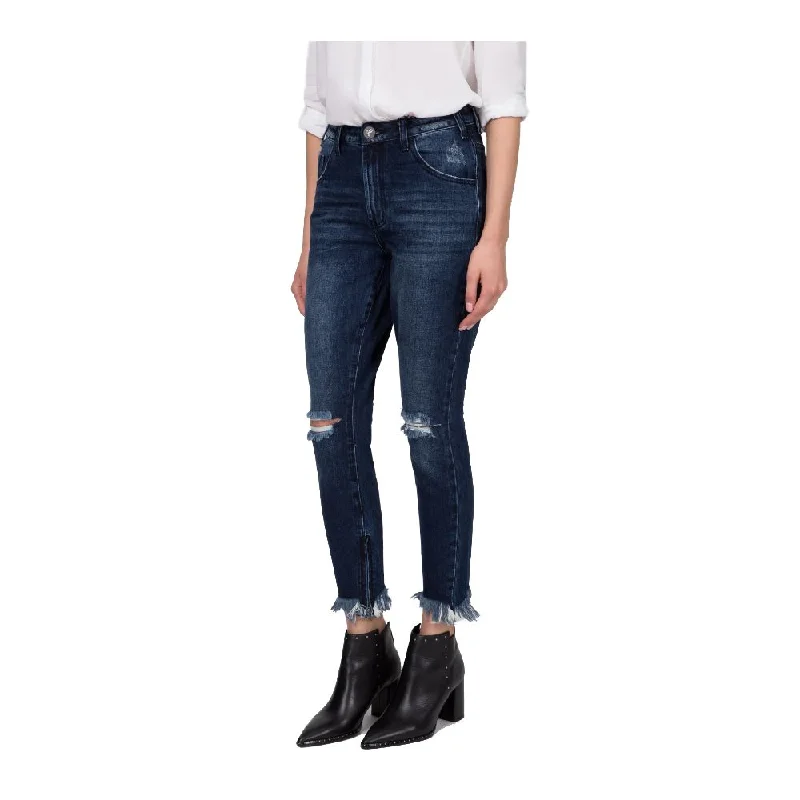Blue Cotton Jeans & Pant Trendy Flared Leg Jeans