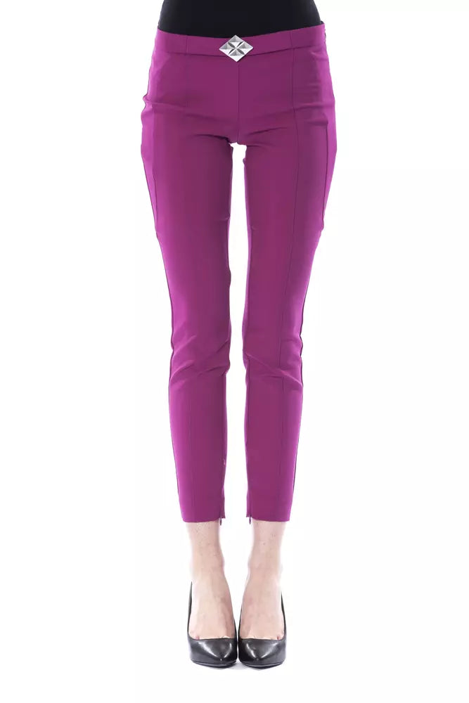 BYBLOS  Polyester Jeans & Women's Pant Fashionable Button-Front Jeans