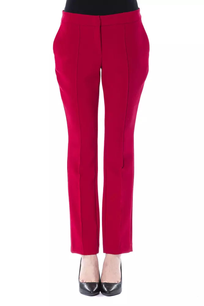 BYBLOS  Polyester Jeans & Women's Pant Cozy Wide-Legged Jeans