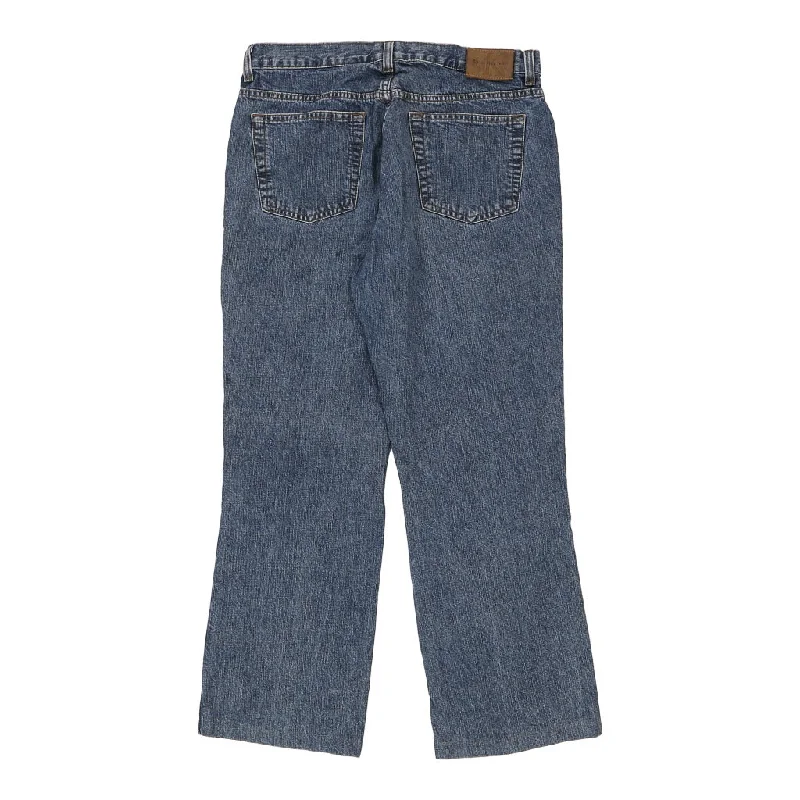 Calvin Klein Jeans Jeans - 32W UK 12 Blue Cotton Trendy Low-Rise Slim Jeans