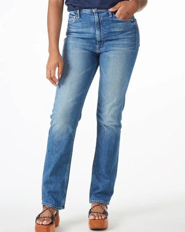"High Waisted Rider Skimp" Jeans in "Cowboys Don't Cry" Casual Loose Fit Jeans