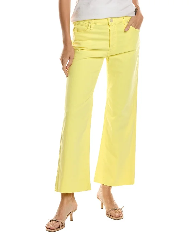 HUDSON Jeans Rosie Limelight High-Rise Wide Leg Jean Comfortable Folded Hem Jeans