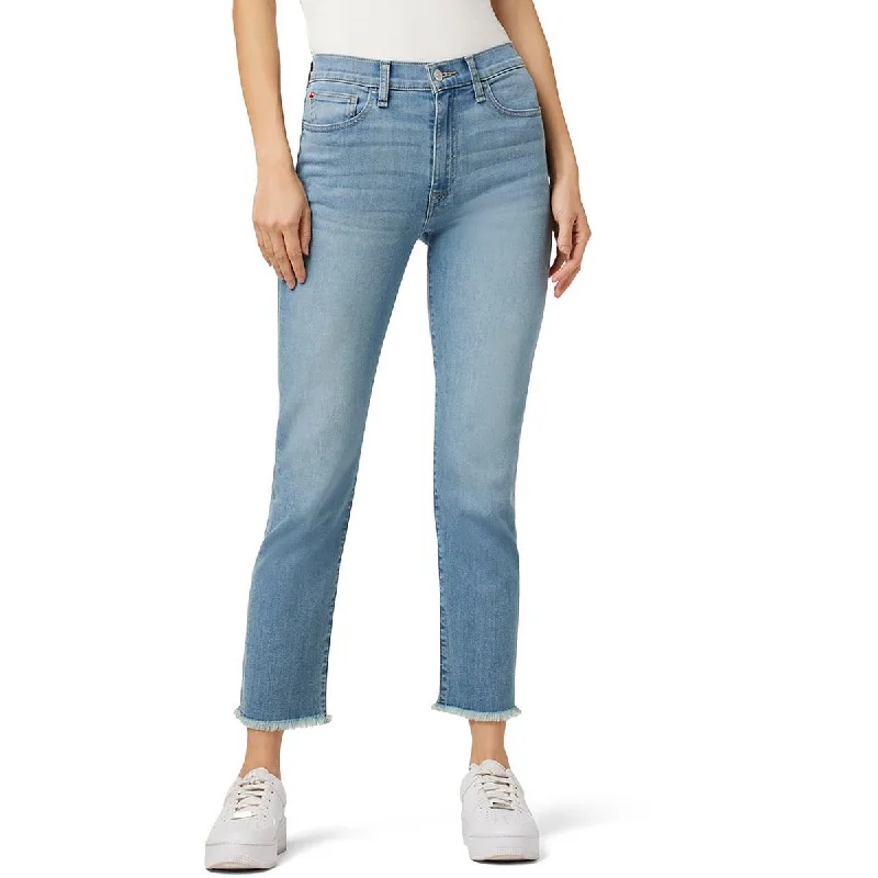Hudson Womens Blair High Rise Cropped Straight Leg Jeans Casual Straight-Leg Jeans