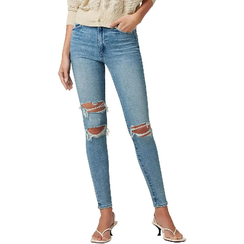 Joe's Womens Hi Honey Curvy Light Wash Skinny Jeans Trendy Classic Fit Jeans