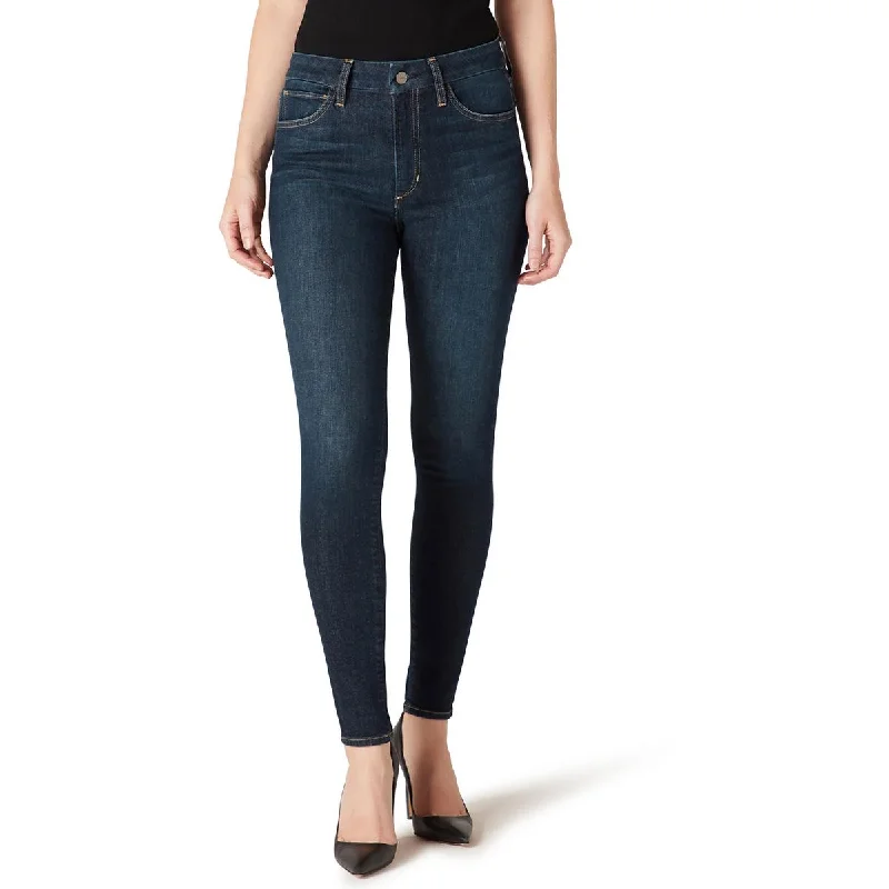 Joe's Womens Hi Honey Denim Stretch Skinny Jeans Fashionable Frayed Hem Denim