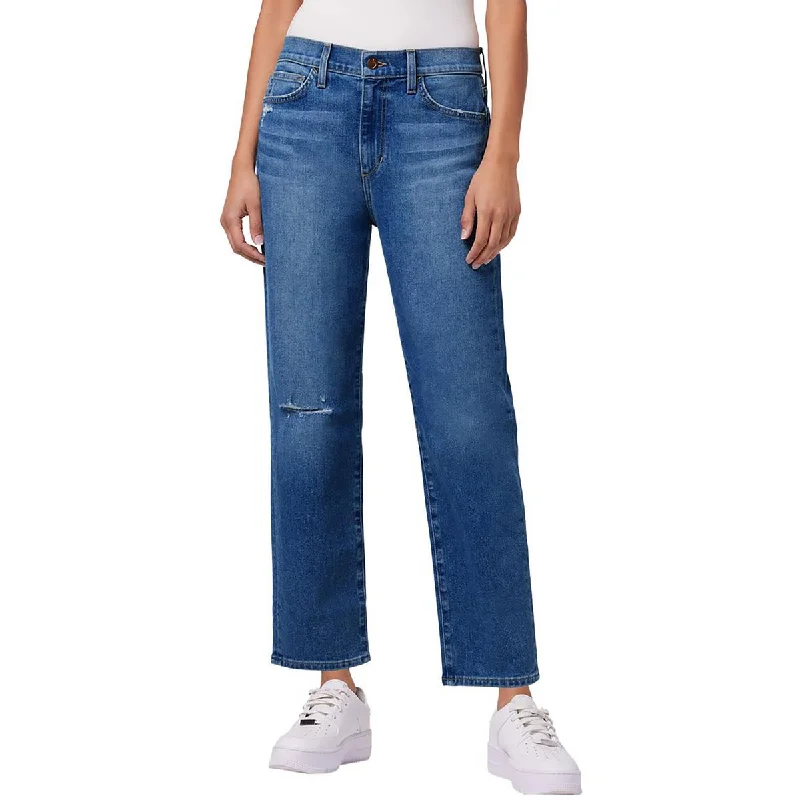 Joe's Womens Tomboy Distressed Slim Jeans Chic Cropped Jeans