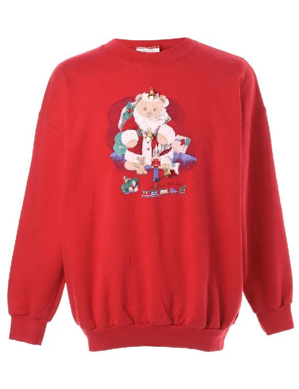 Label Christmas Sweatshirt With Bells - XL Hoodie with Bell Sleeves Flared Feminine