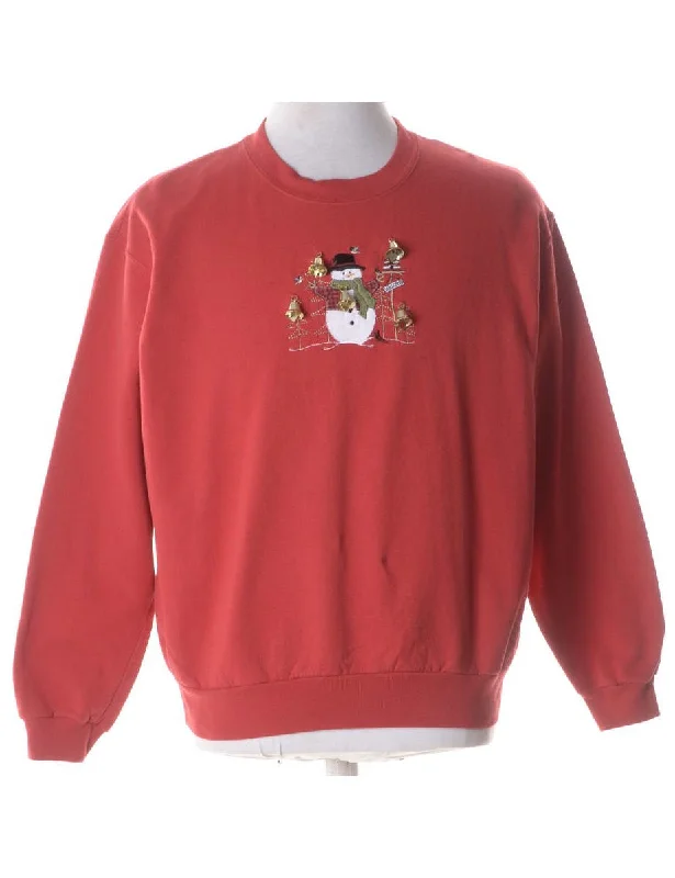 Label Christmas Sweatshirt With Bells Hoodie with Logo Branding Identity