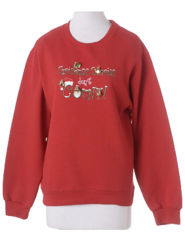 Label Christmas Sweatshirt With Bells Hoodie with Strings Custom Fit Adjustable