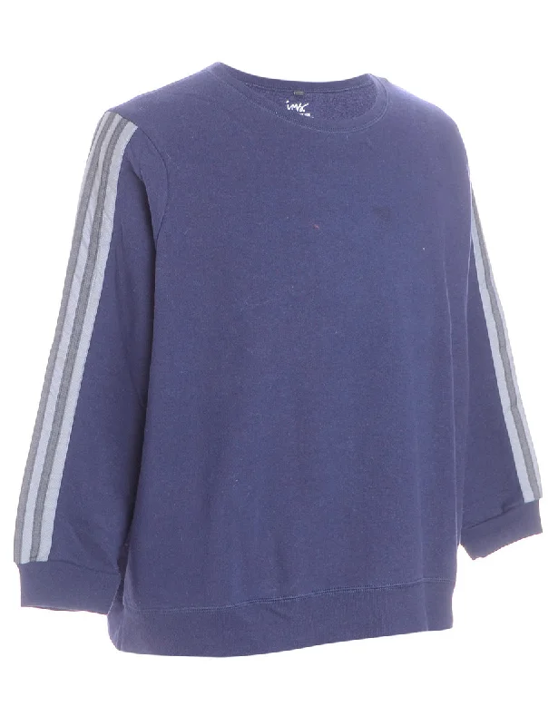 Label Corey Branded Stripe Sleeve Sweatshirt Hoodie with Gradient Ombre Colorful