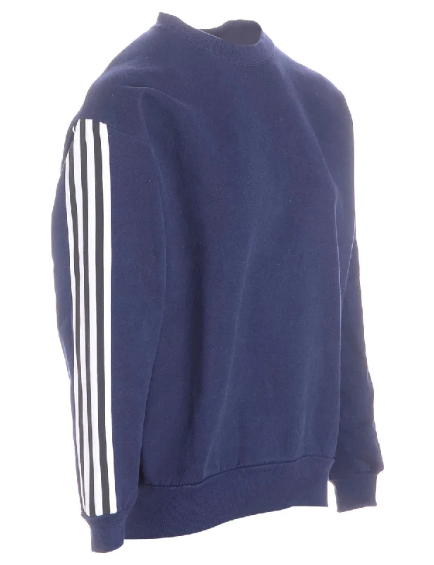 Label Corey Branded Stripe Sleeve Sweatshirt Hoodie with Relaxed Fit Easy Casual