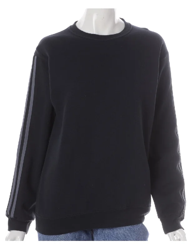 Label Corey Branded Stripe Sleeve Sweatshirt Hoodie with Double Zipper Versatile Adjustable