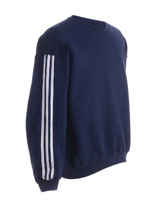 Label Corey Branded Stripe Sleeve Sweatshirt Hoodie with Print Artistic Unique