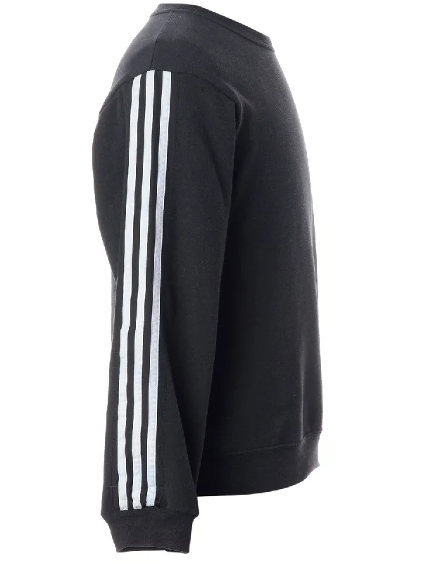 Label Corey Branded Stripe Sleeve Sweatshirt Hoodie with Stripes Bold Sporty